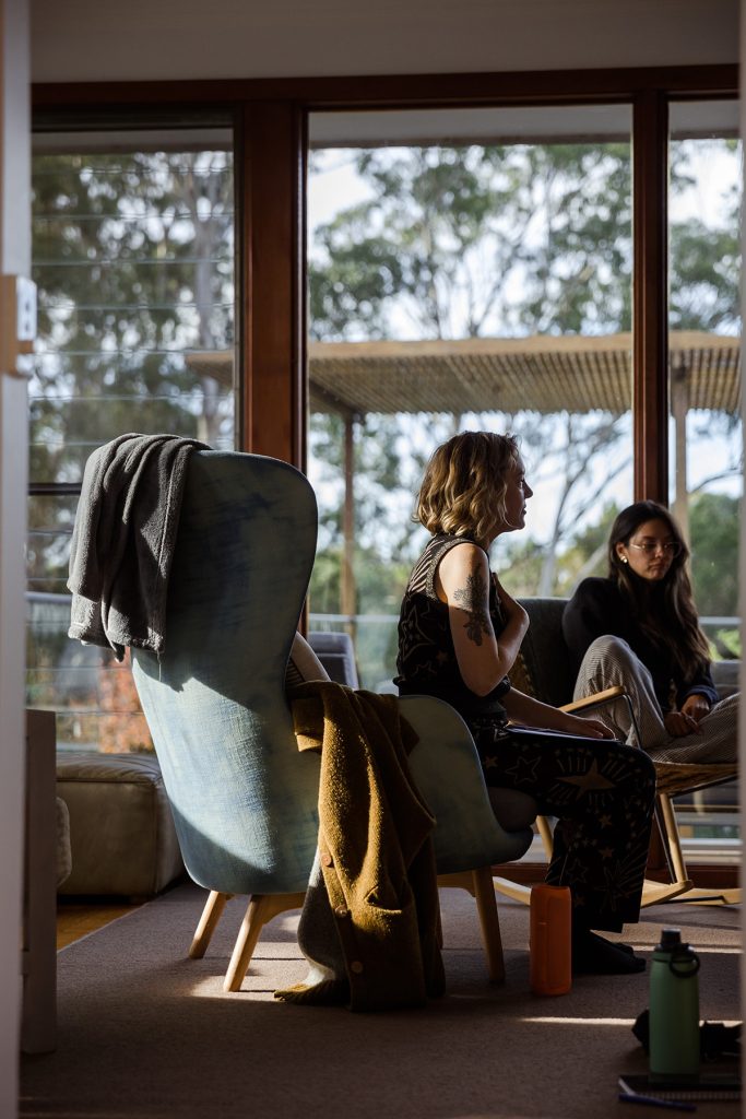 Photo by Lara Wiseman Daniel Photography of workshop at Wild Spark Retreat 2024