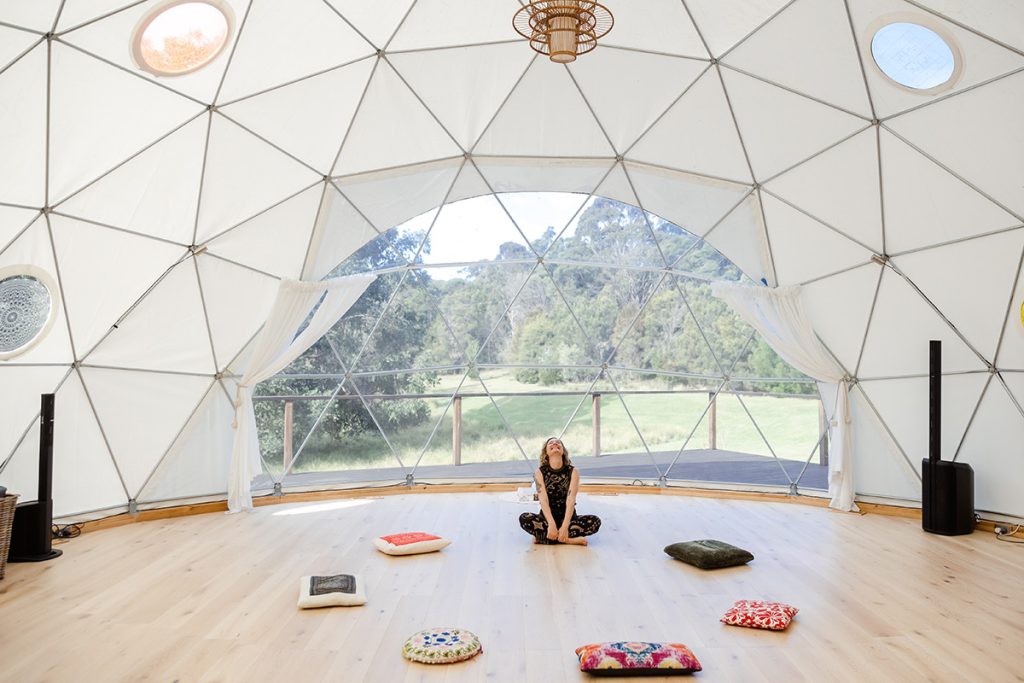 Photo by Lara Wiseman Daniel Photography of Katie K, host, at Wild Spark Retreat 2024